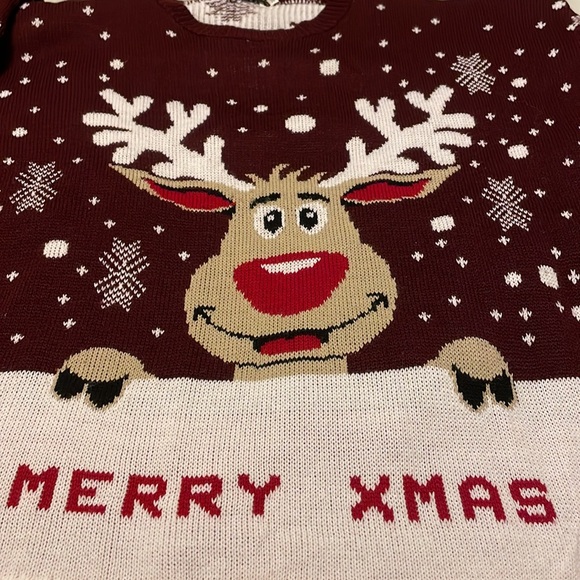 Ugly Christmas Merry Christmas Reindeer Sweater! US XXL - Picture 5 of 7